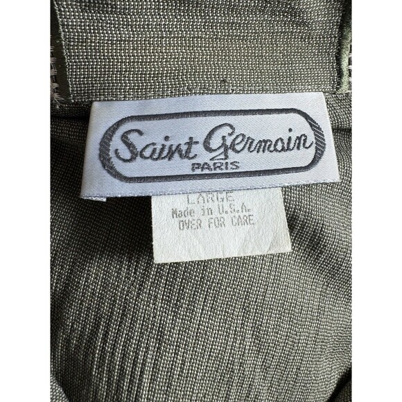 VTG 80s Office Lady Saint Germain Paris Sz L  Grandma Meet CottageCore DeadStock - Picture 5 of 9